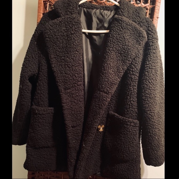 💖2/60$💖Black Teddy Coat - Picture 2 of 4